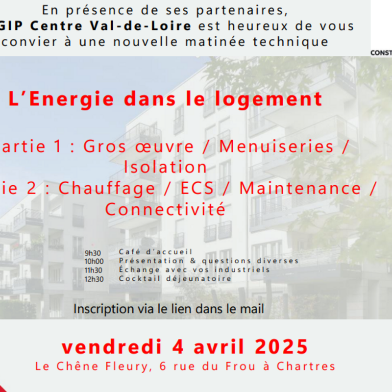 Matinée Technique GIP CVL