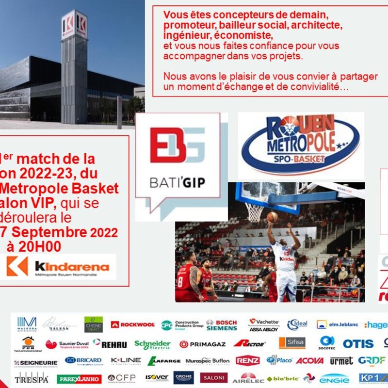 AfterWork BATI'GIP Normandie 2022 au Kindarena