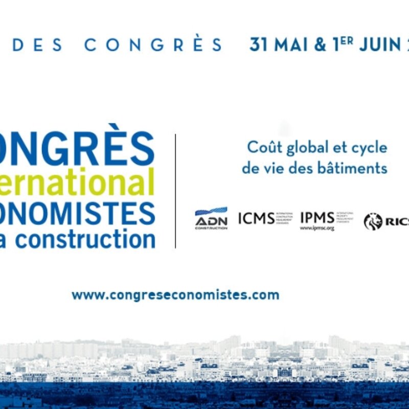 Congrès international des économistes de la construction 31 Mai 1er Juin
