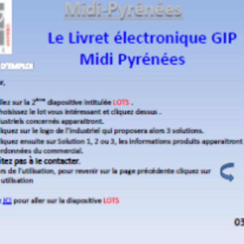 Création du livret électronique