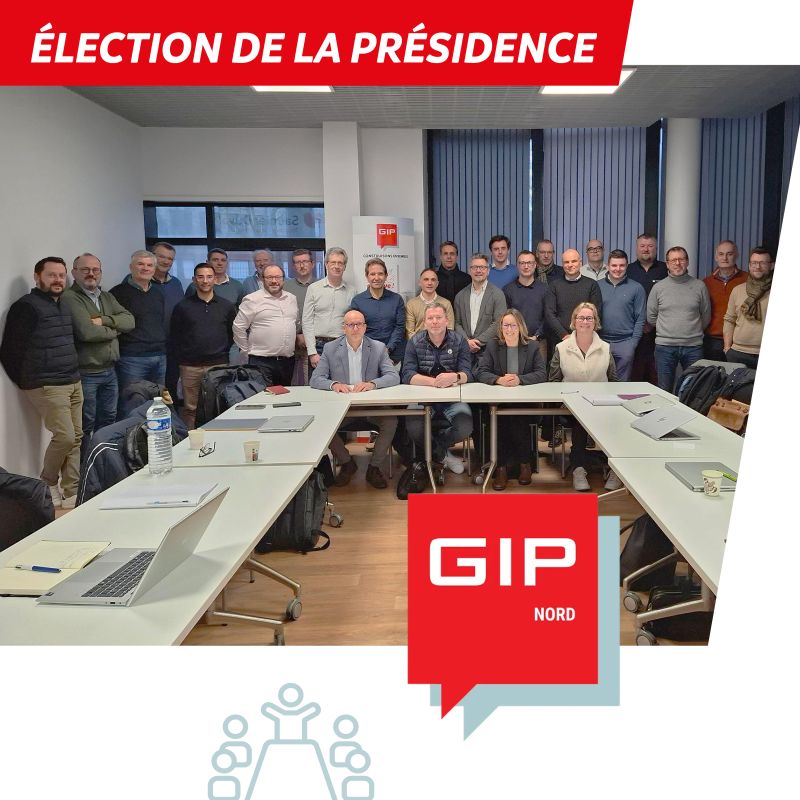 Élection de la nouvelle présidence du GIP Nord 2026-2029