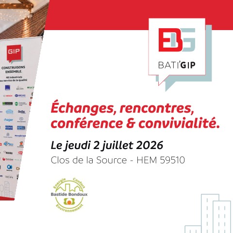 Les industriels membres du GIP Nord vous donnent rendez-vous pour le traditionnel Salon BATIGIP !